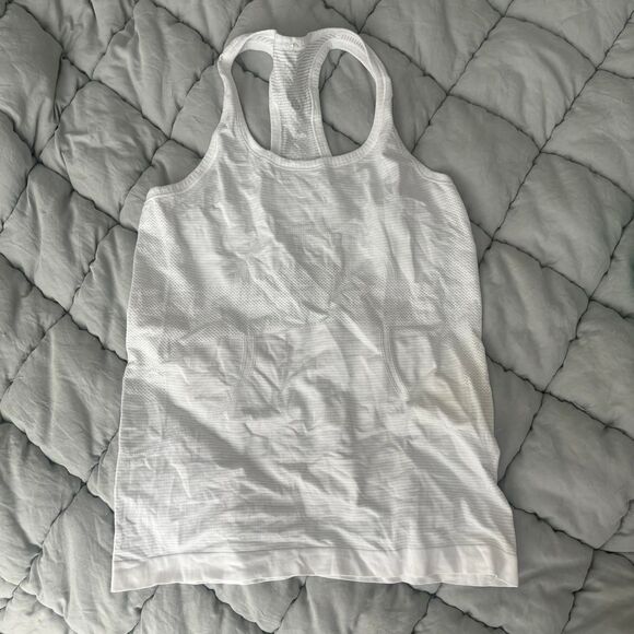 Lululemon White Swiftly Tech Tank Top Size 8 - Picture 2 of 4